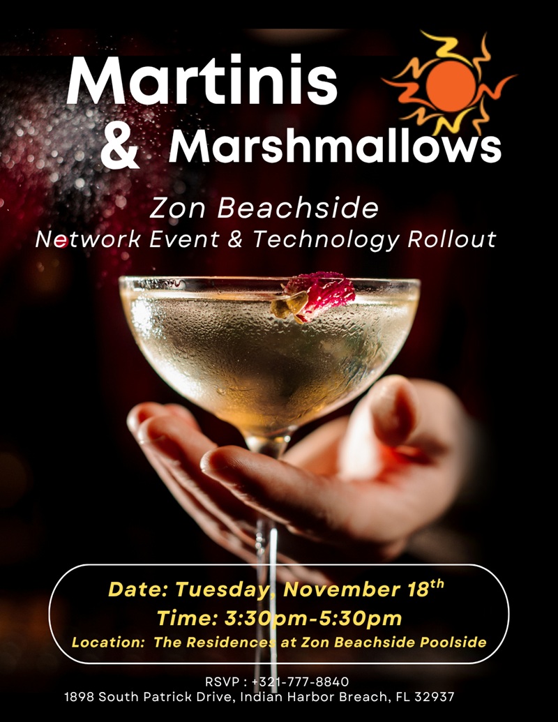 Martinis & Marshmallows at Zon Beachside