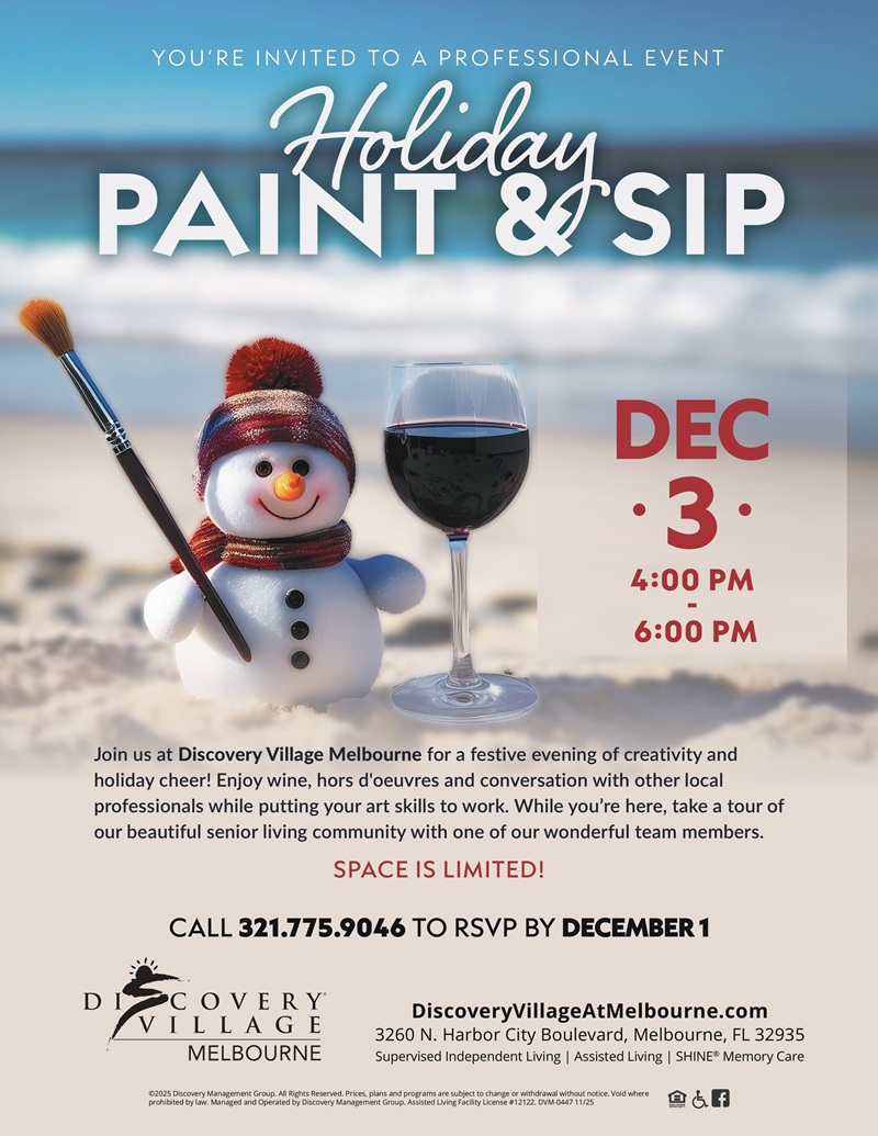Holiday Paint & Sip at Discovery Village