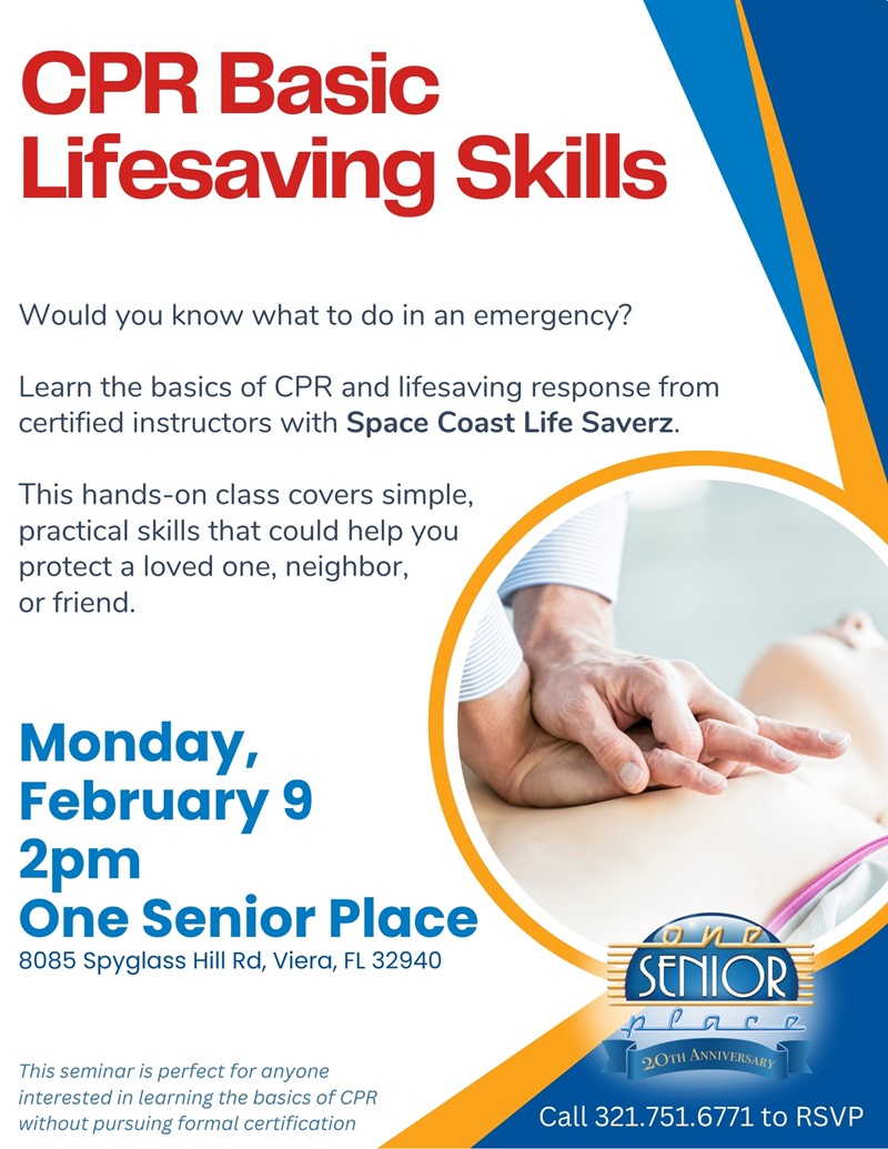 CPR Basic Lifesaving Skills w/ Space Coast Life Saverz