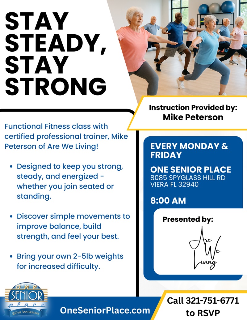 Stay Steady, Stay Strong Functional Fitness Class