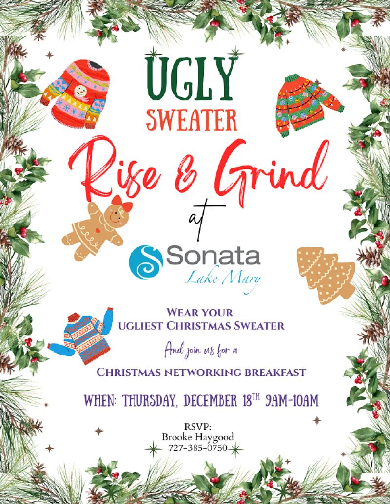 Ugly Sweater Rise & Grind at Sonata Lake Mary