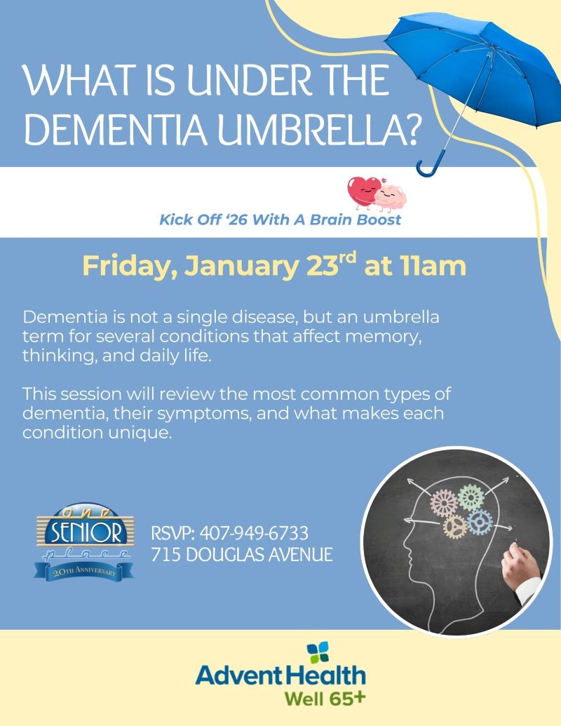 What Is Under The Dementia Umbrella? - Kick Off ’26 with a Brain Boost