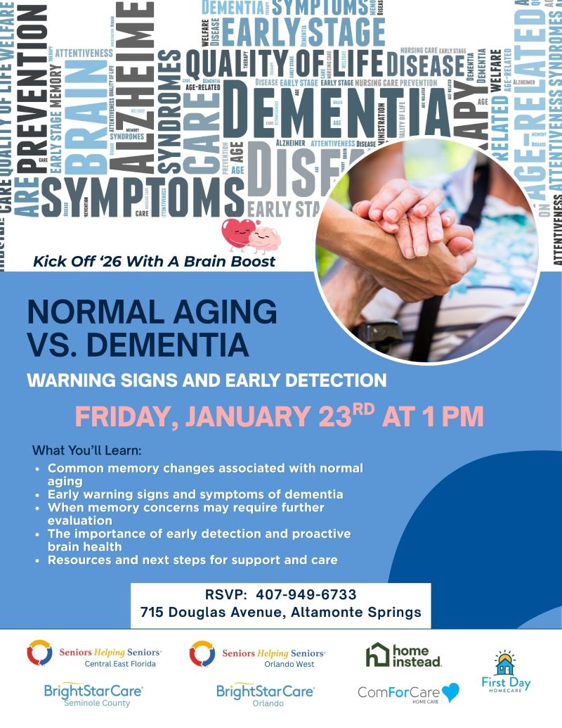 Normal Aging vs. Dementia - Kick Off ’26 with a Brain Boost