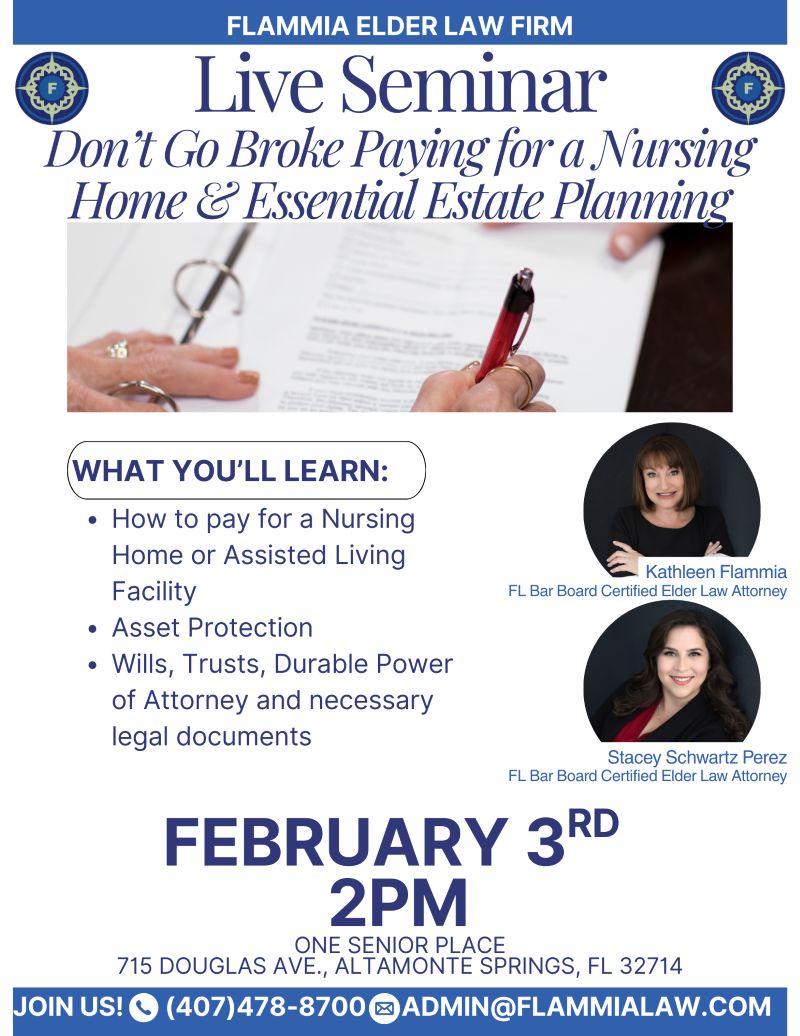 Don't Go Broke Paying for a Nursing Home & Essential Estate Planning