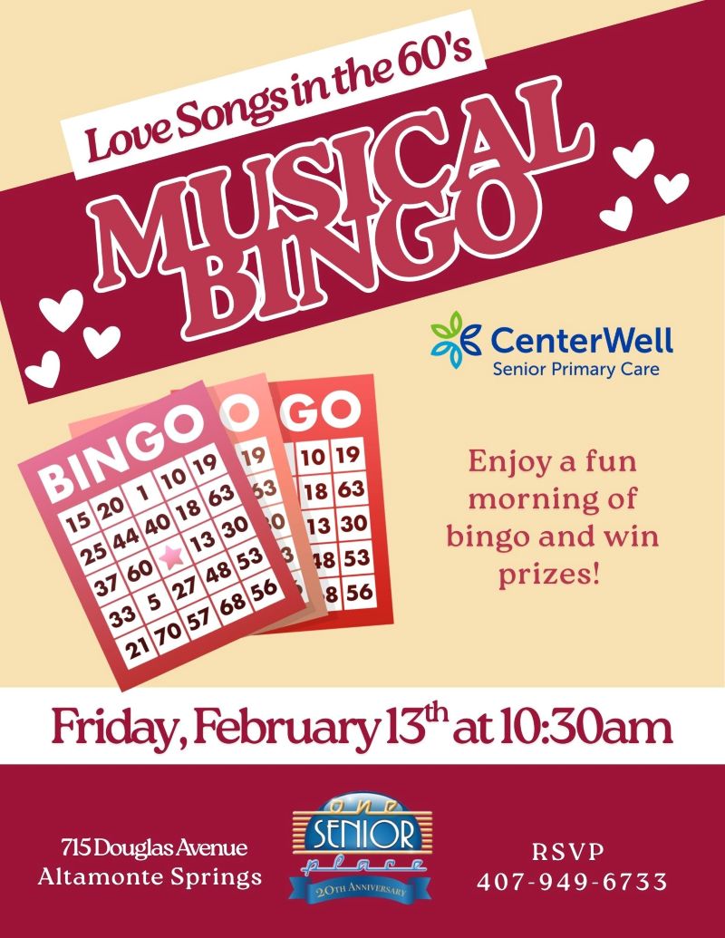 Love Songs in the 60's Musical Bingo