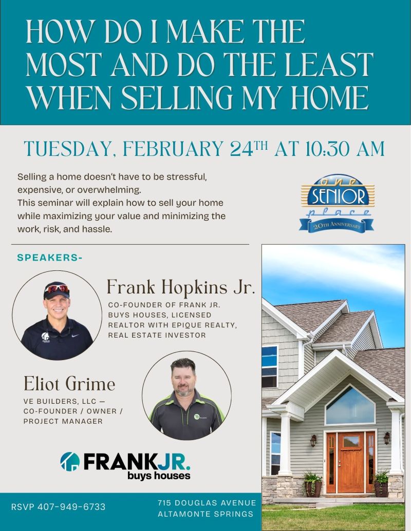 How Do I Make The Most And Do The Least When Selling My Home