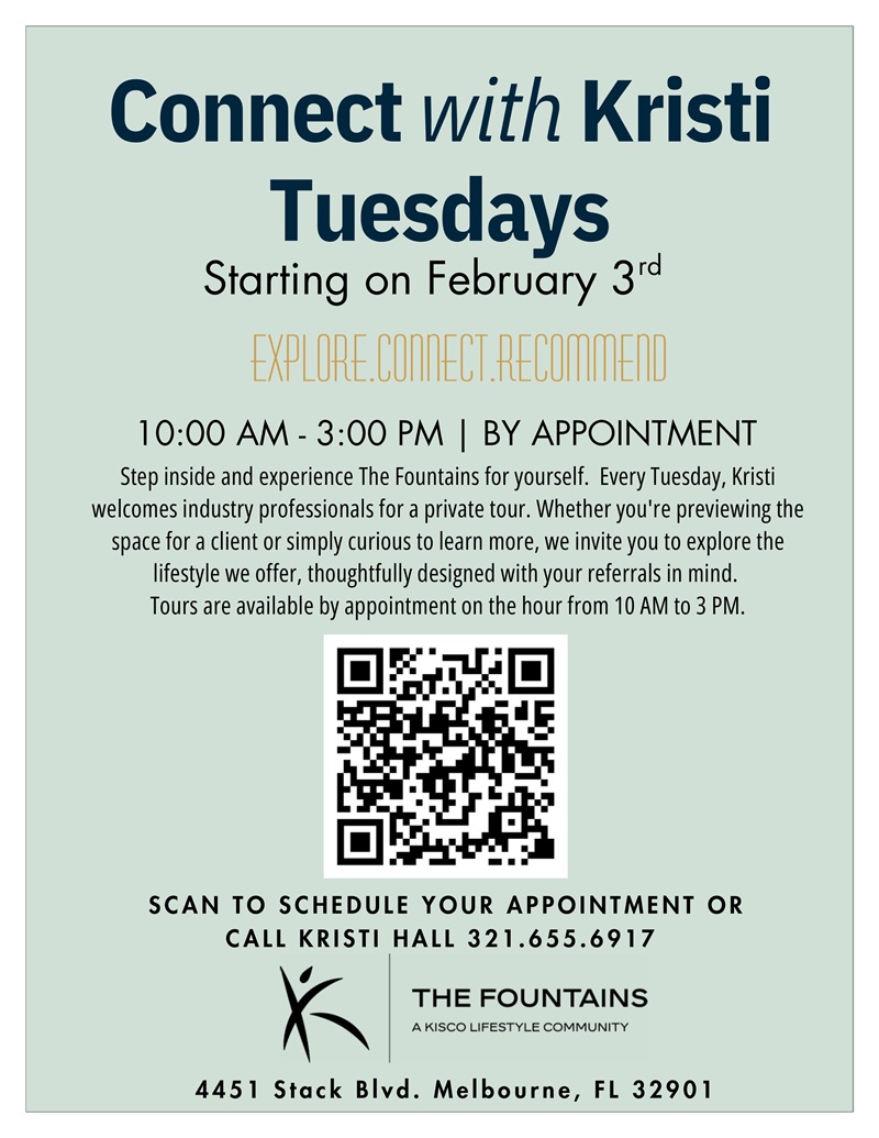 Connect with Kristi Tuesdays!