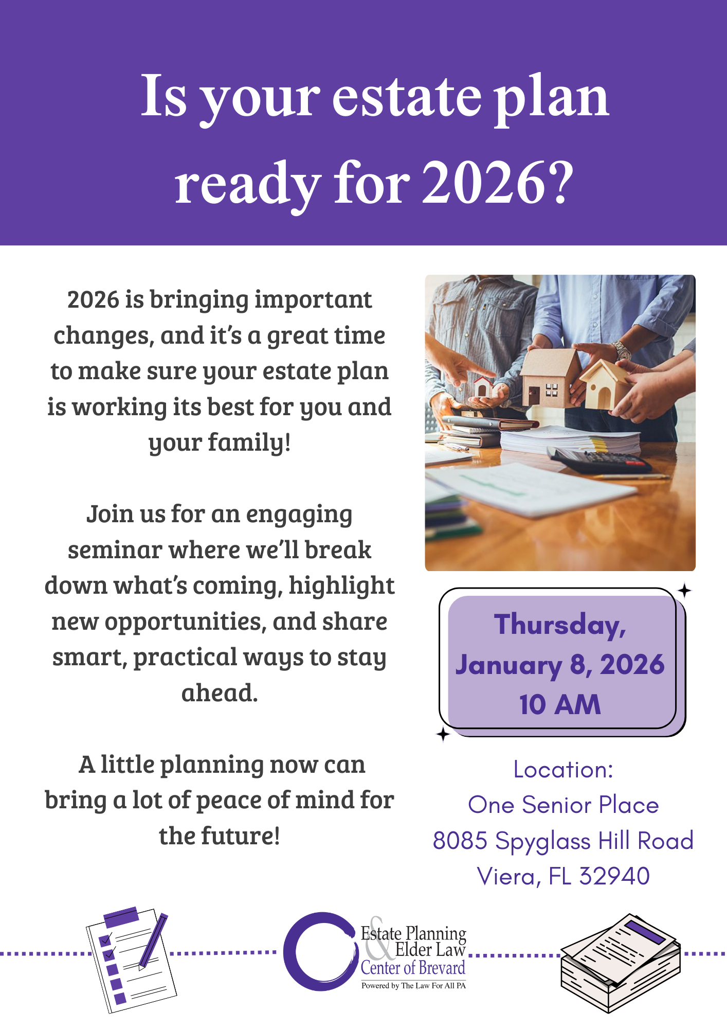 Is Your Estate Plan Ready for 2026? w/ Estate Planning & Elder Law Center of Brevard