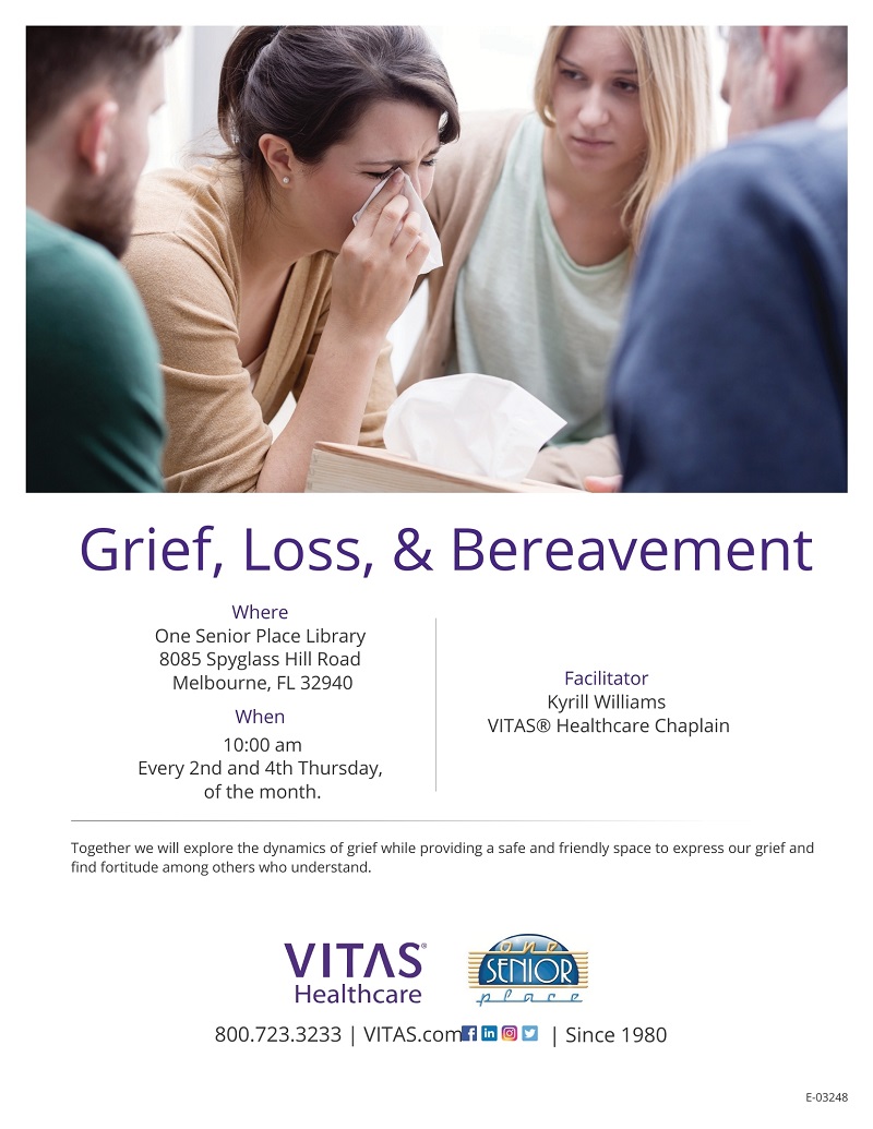 Grief, Loss & Bereavement Support Group hosted by VITAS Healthcare