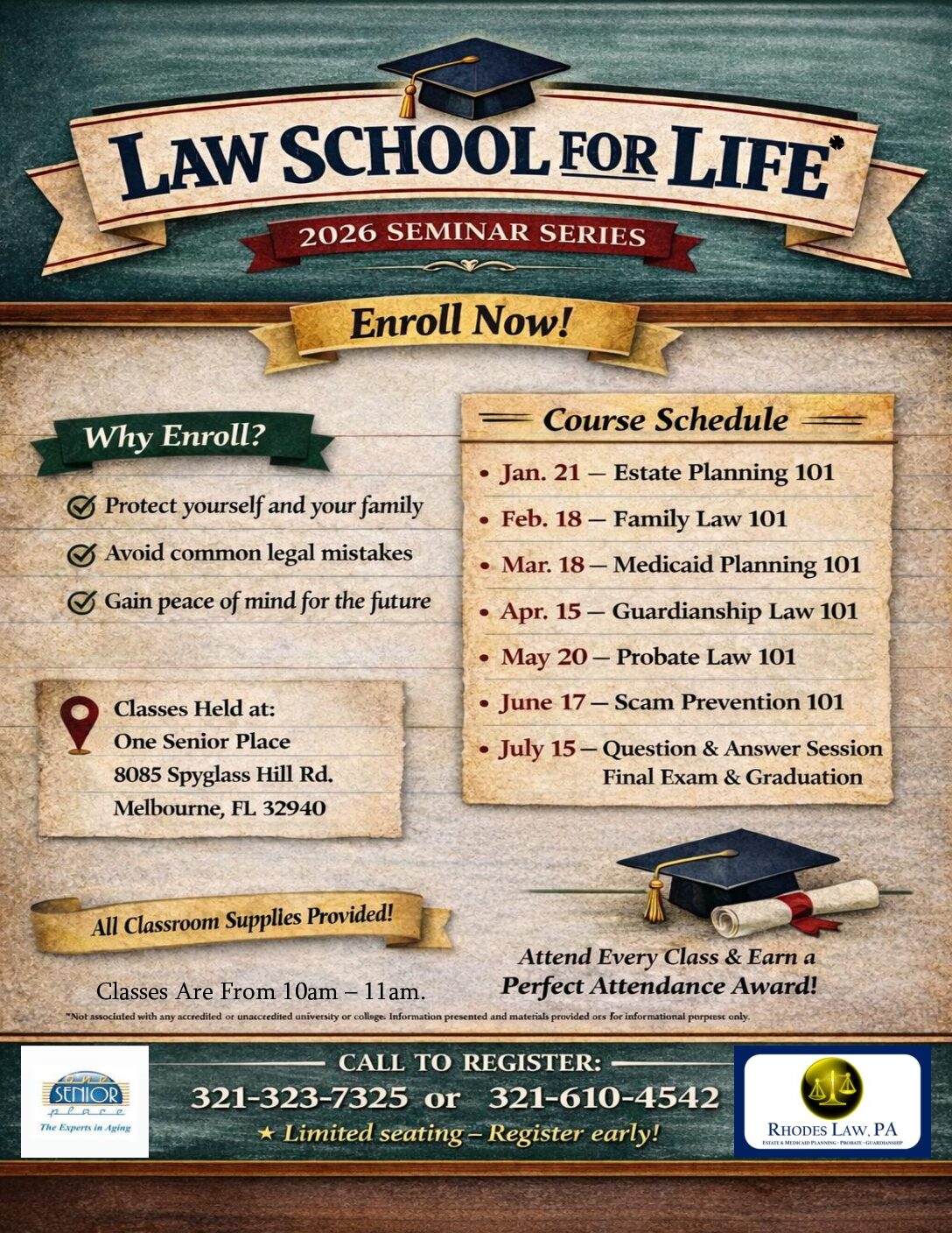 Law School for Life - Estate Planning 101 w/ Rhodes Law, P.A.