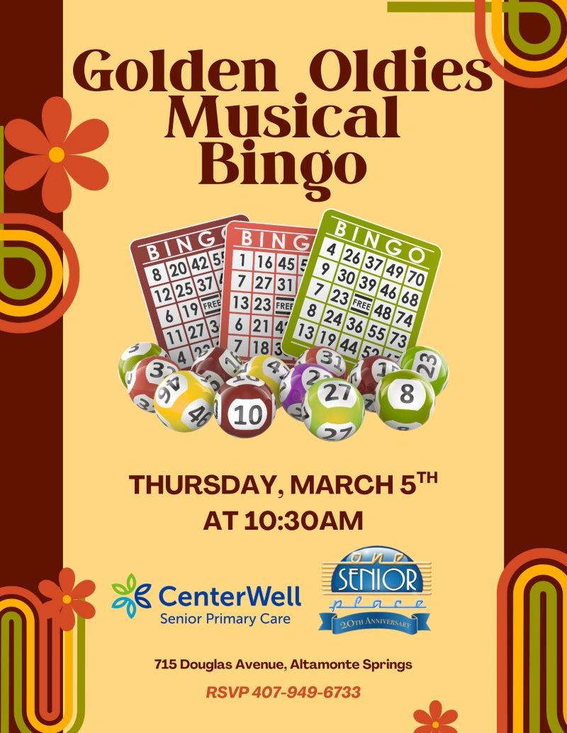 Golden Oldies Musical Bingo