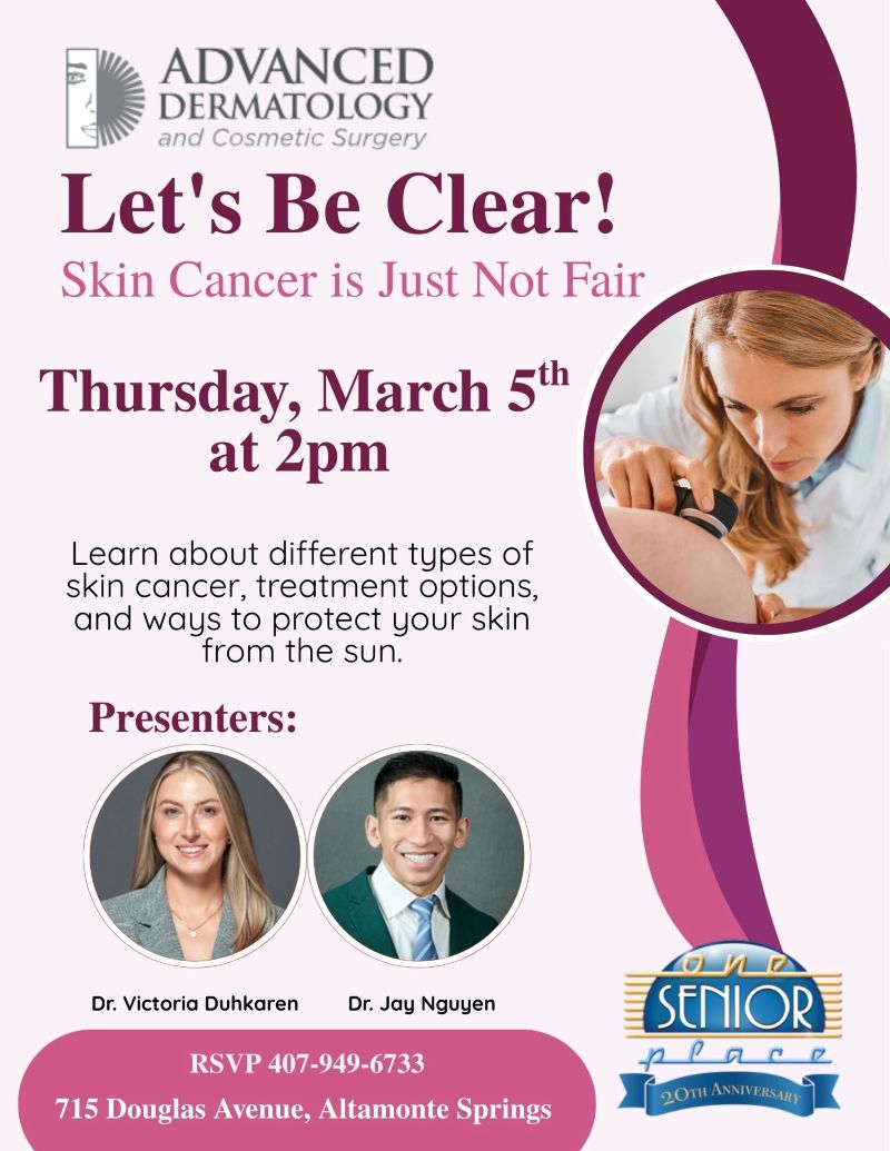 Let's Be Clear! Skin Cancer is Just Not Fair