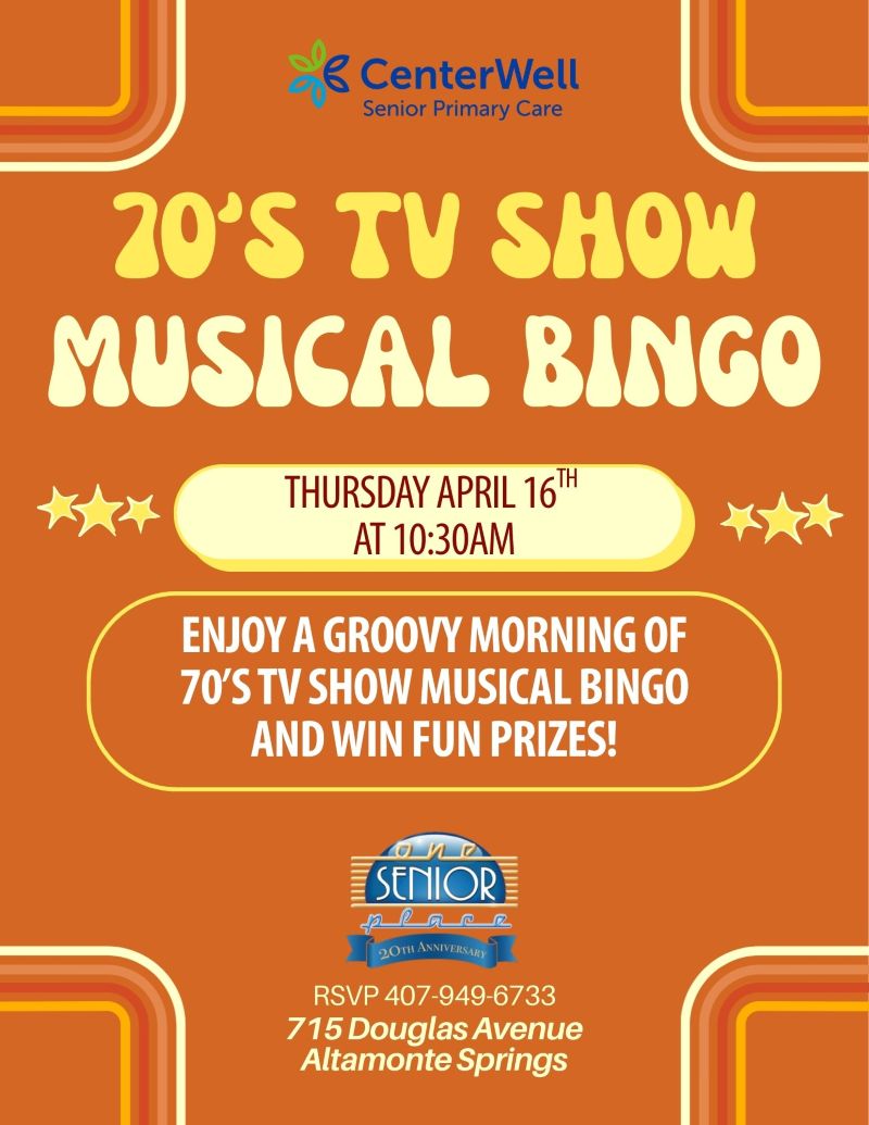70's TV Show Musical Bingo