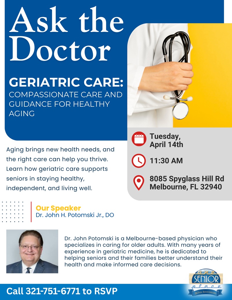 Ask The Doctor - Geriatric Care: Compassionate Care and Guidance for Healthy Aging