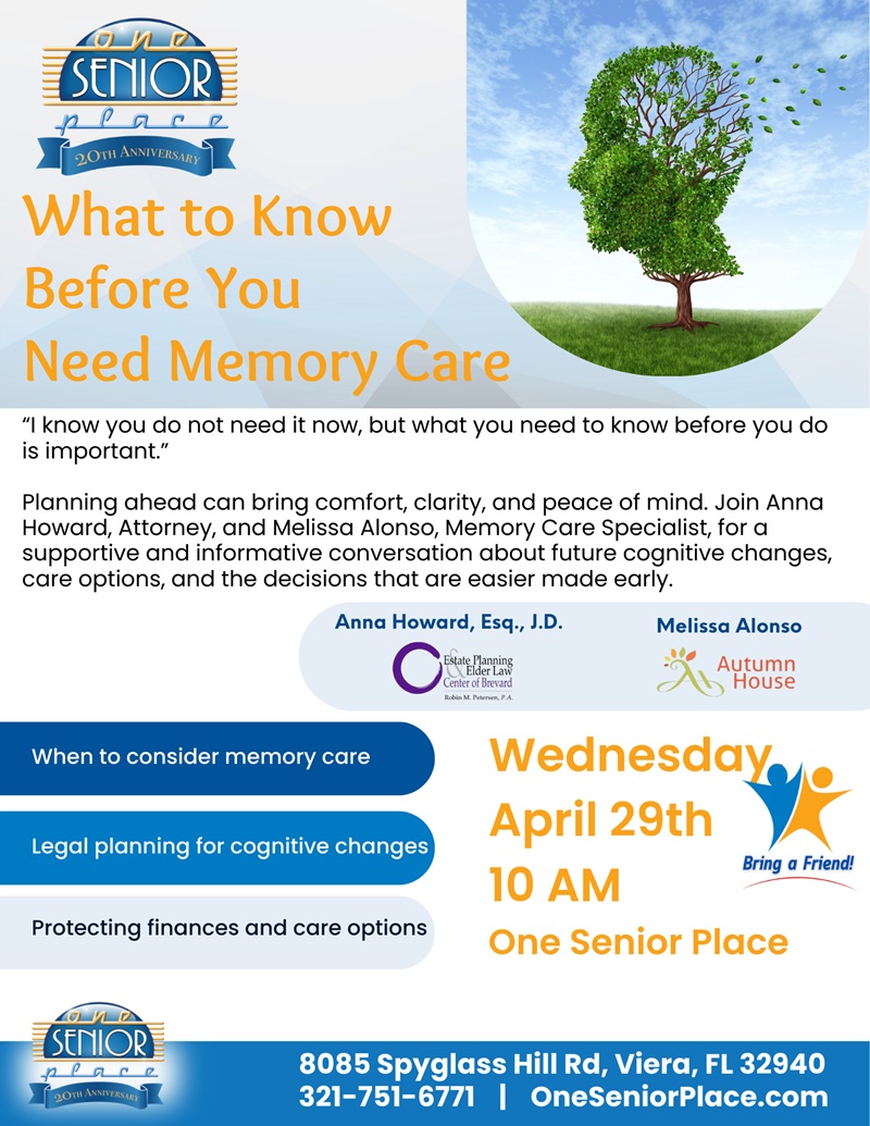 What to Know Before You Need Memory Care