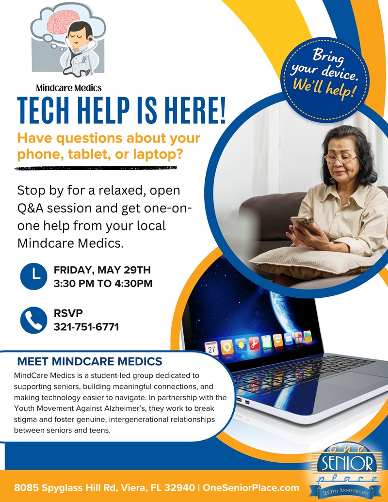 Tech Help is Here: Phone, Tablet, or Laptop Q&A Edition w/ Mindcare Medics