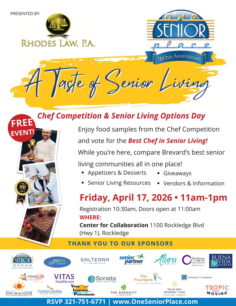 A Taste of Senior Living: Chef Competition & Senior Living Options Day