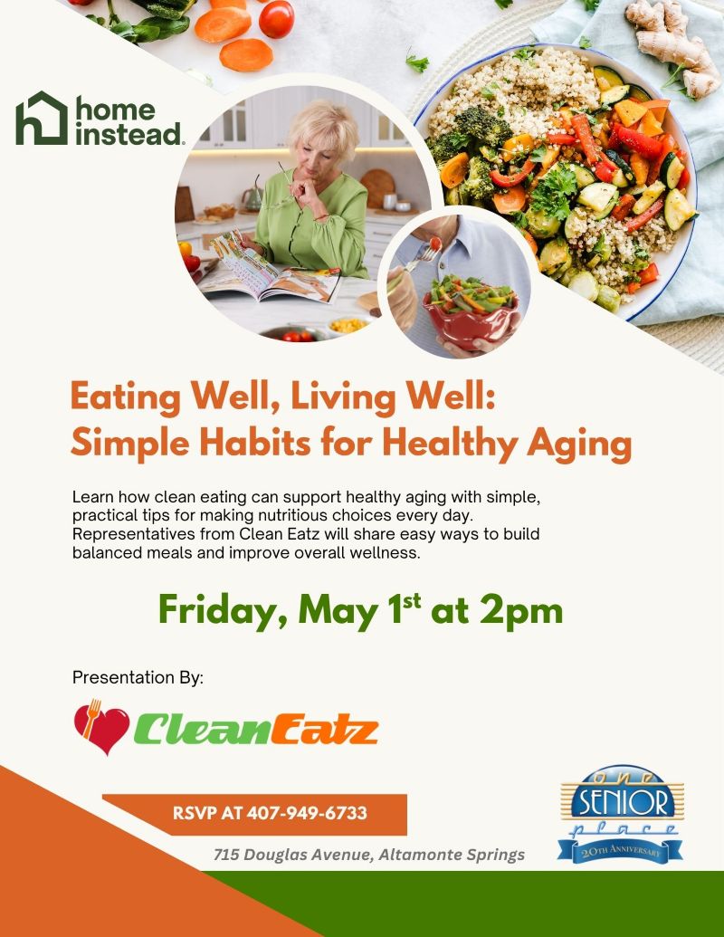 Eating Well, Living Well: Simple Habits for Healthy Aging