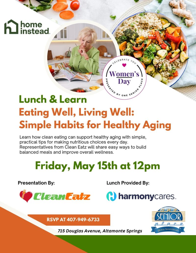 Eating Well, Living Well: Simple Habits for Healthy Aging