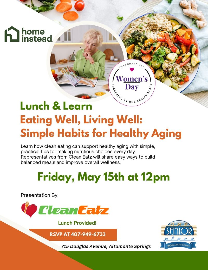 Eating Well, Living Well: Simple Habits for Healthy Aging