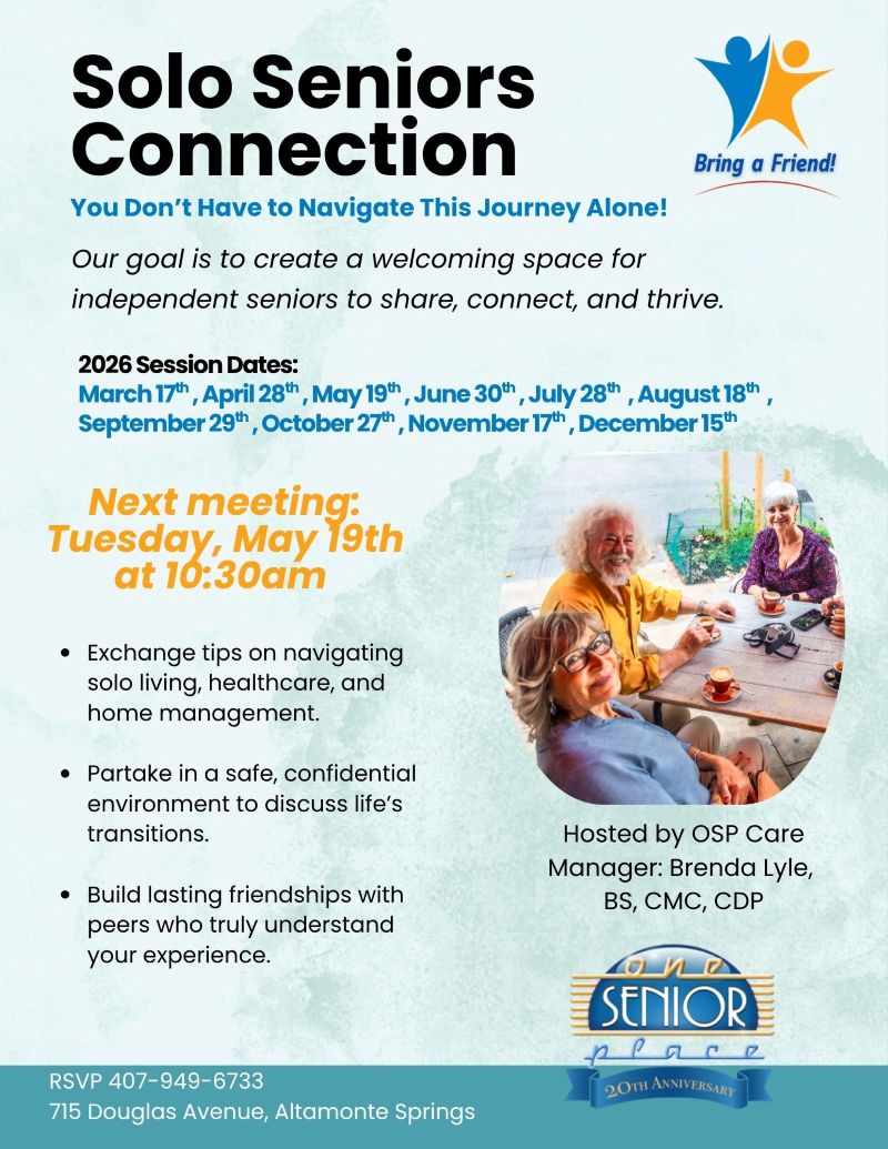 Solo Seniors Support Group