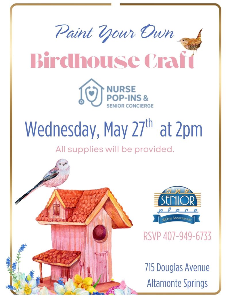Paint Your Own Birdhouse Craft