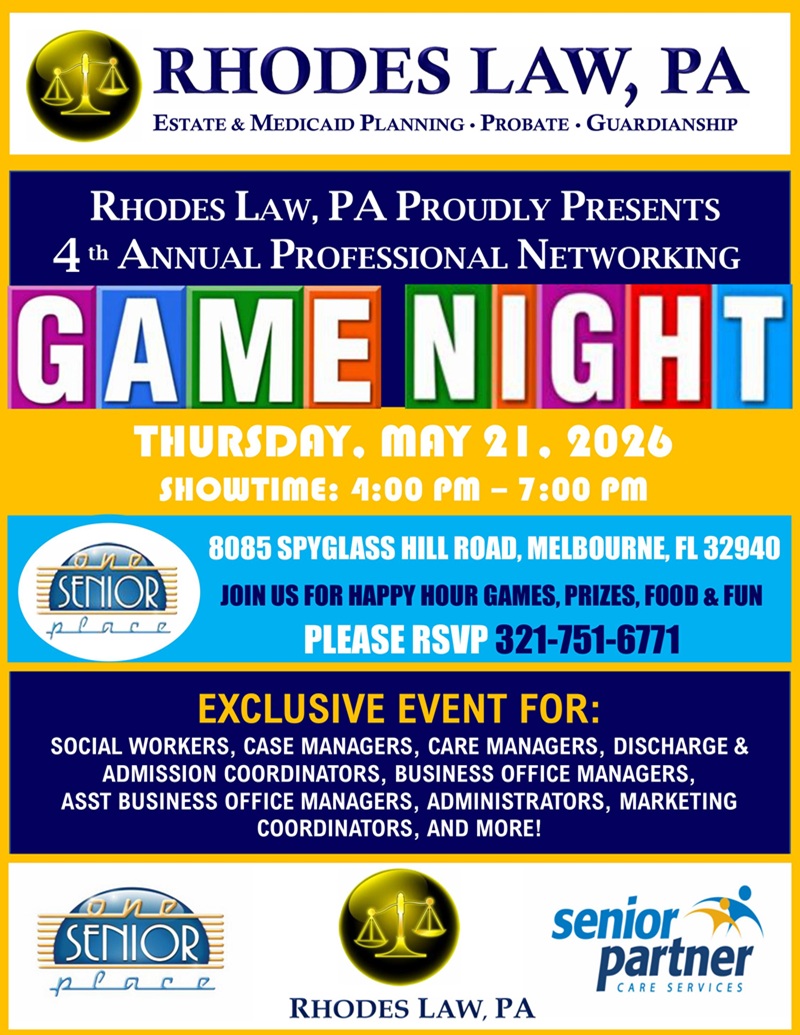 Rhodes Law, PA's 4th Annual Professional Networking Game Night