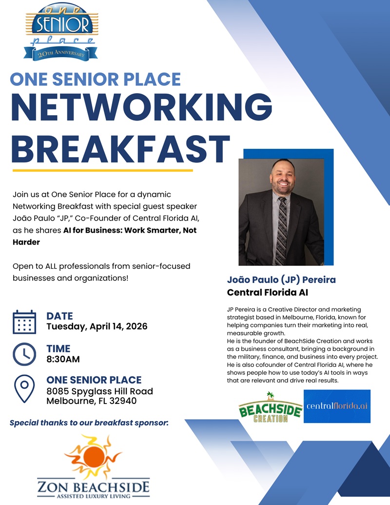 One Senior Place Networking Breakfast