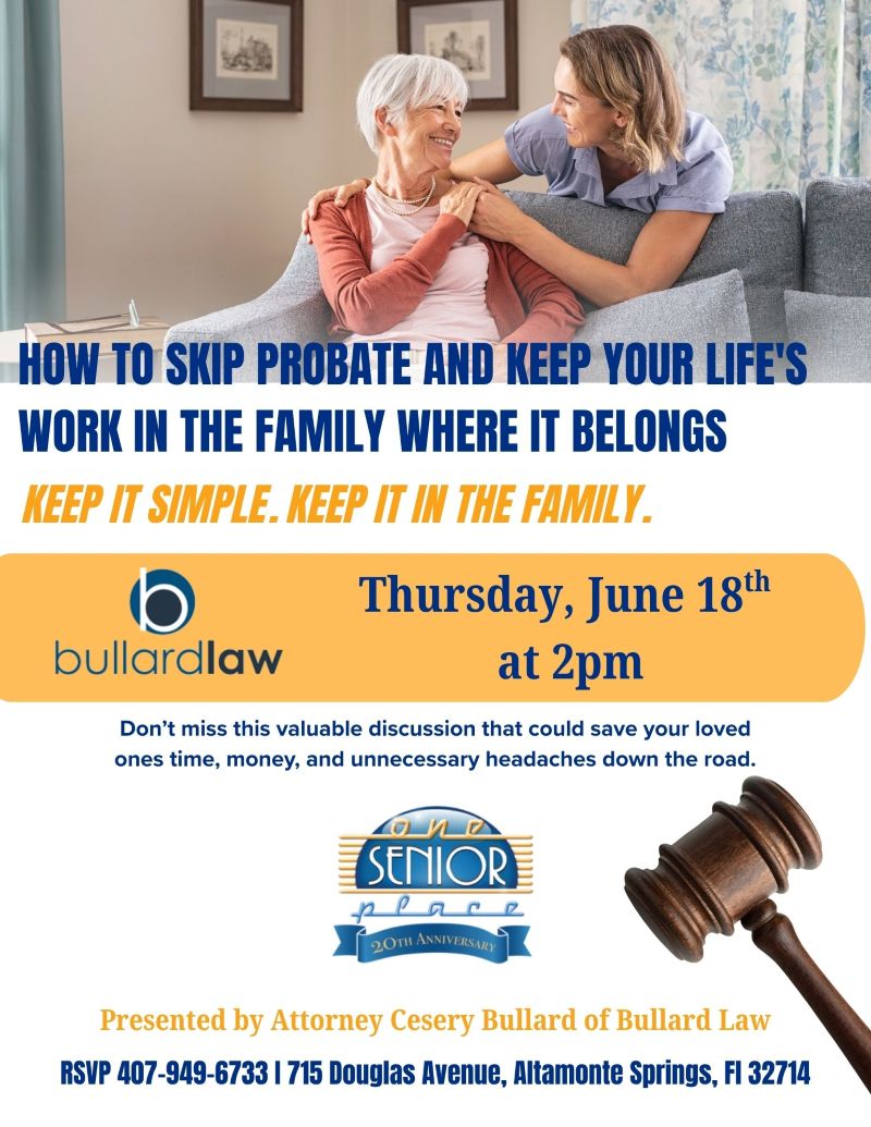 How to Skip Probate & Keep Your Life's Work In The Family Where It Belongs