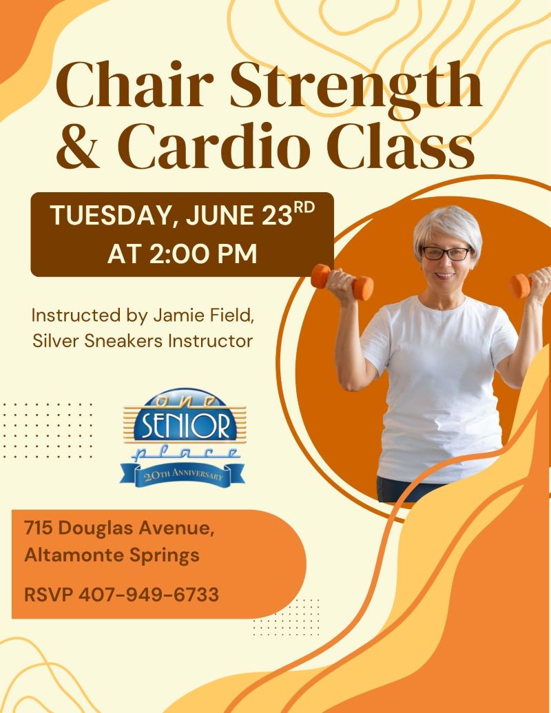 Chair Strength & Cardio: Instructor Jamie FIeld