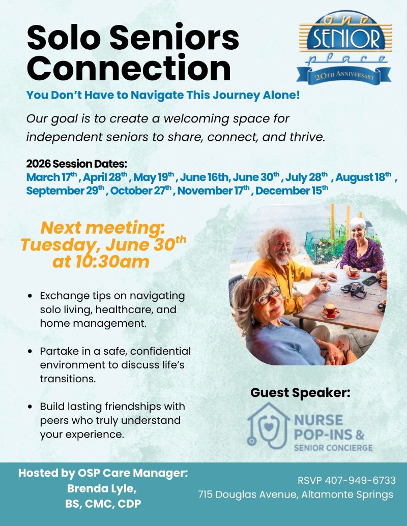 Solo Seniors Connection Support Group