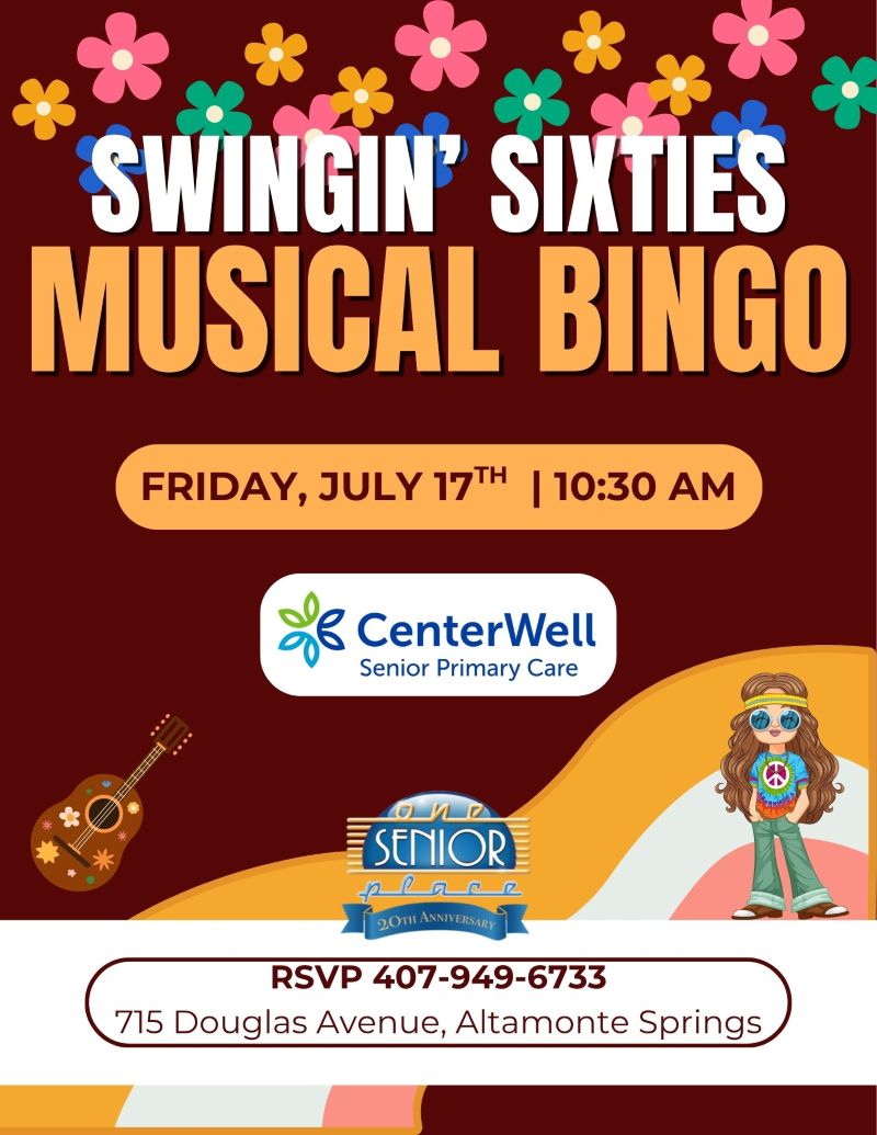 Swingin' Sixties Musical Bingo
