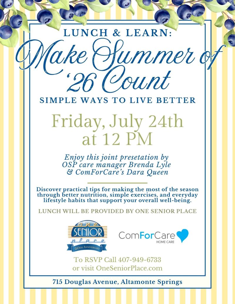 Lunch & Learn: Make Summer of '26 Count - Simple Ways to Live Better