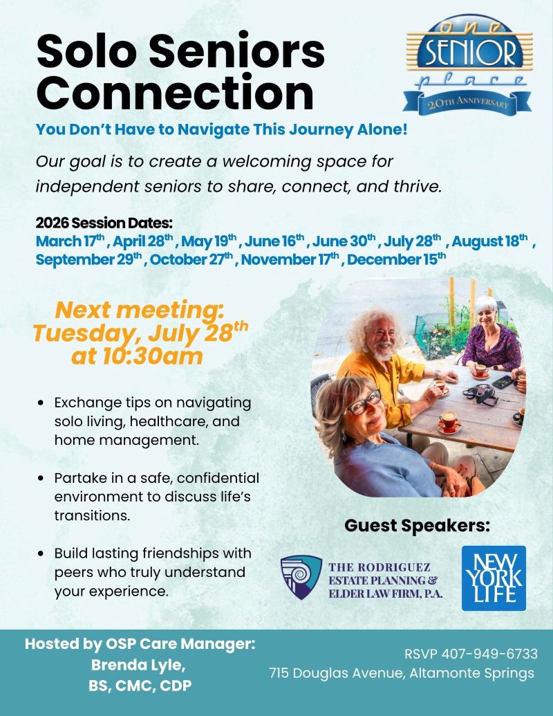 Solo Seniors Connection Support Group