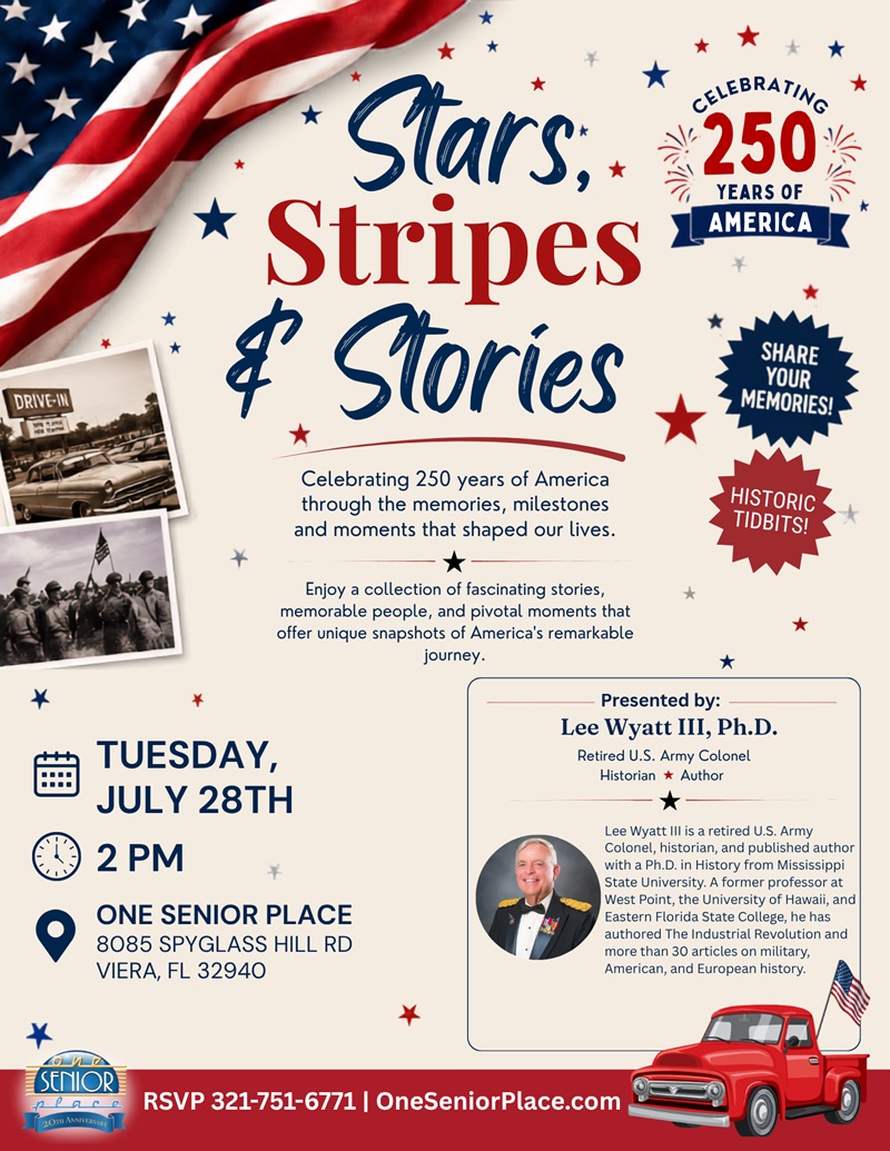 Stars, Stripes & Stories: Celebrating 250 Years of America w/ Lee Wyatt, III, Retired U.S. Army Colonel, Historian & Author