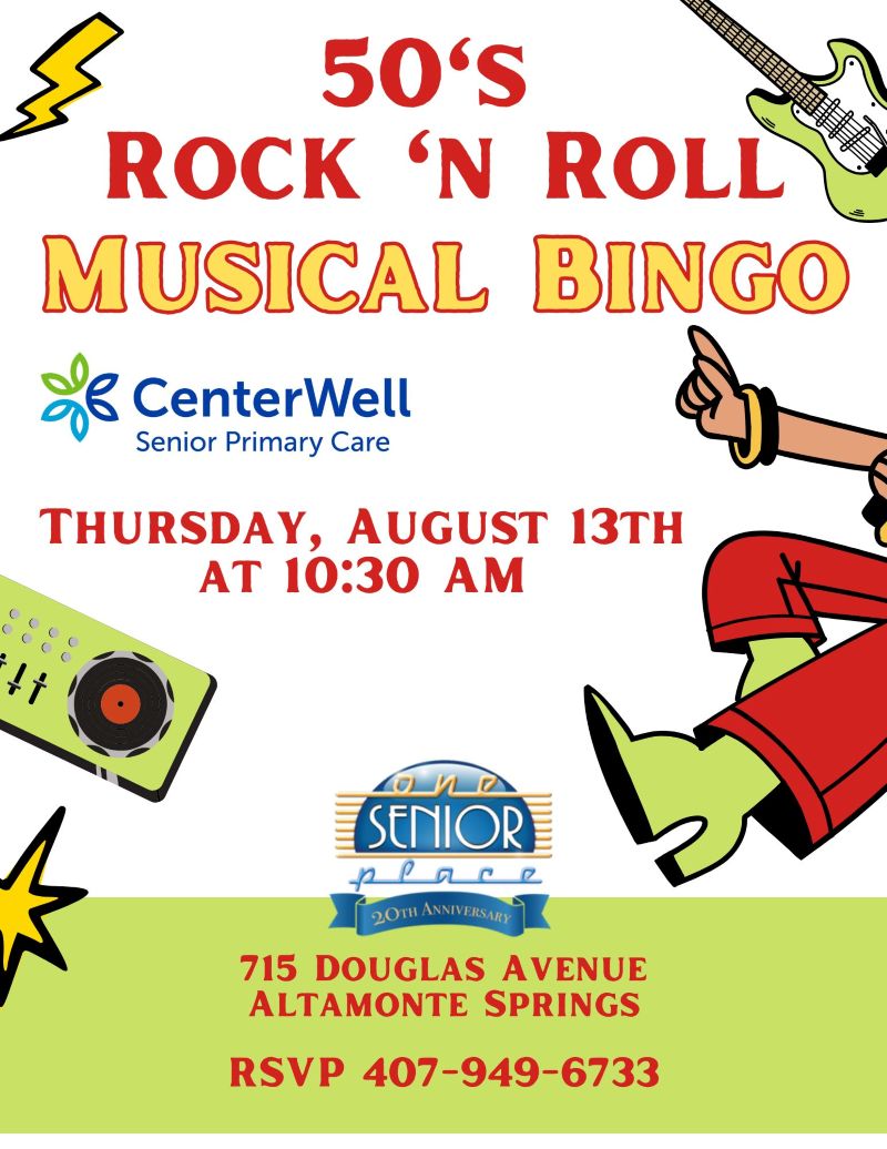50's Rock 'N Roll Musical Bingo
