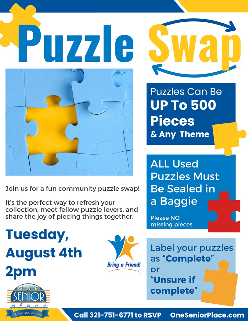 Puzzle Swap: Bring a Puzzle, Take a Puzzle!