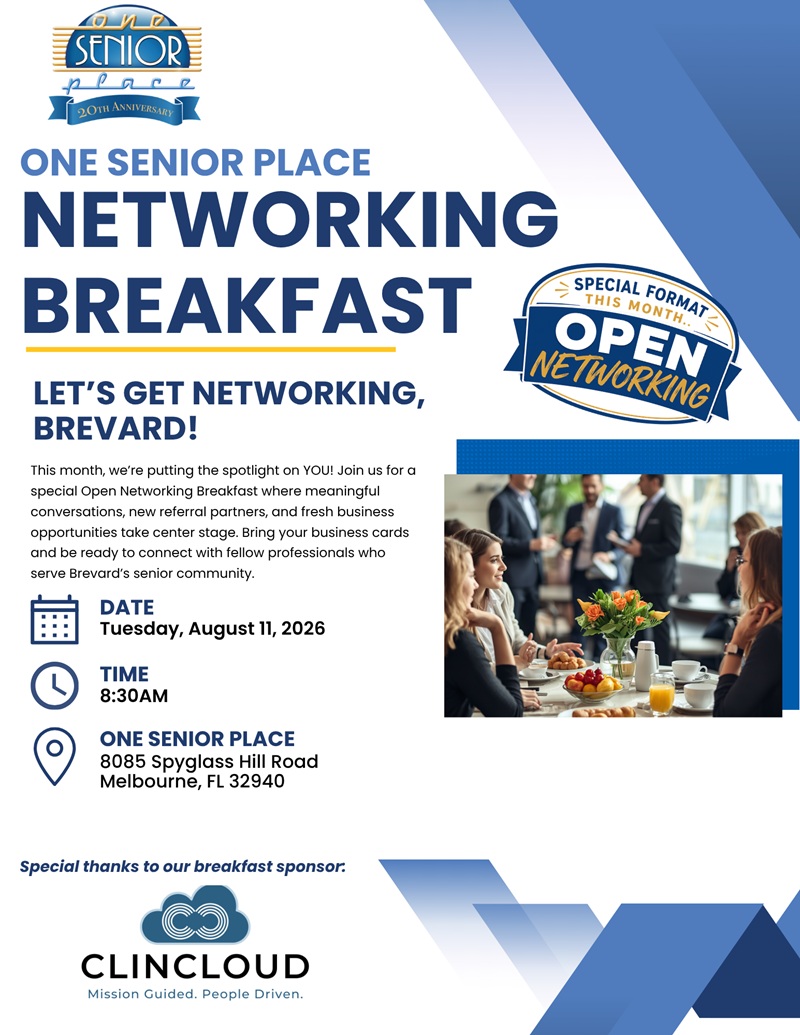 One Senior Place Networking Breakfast