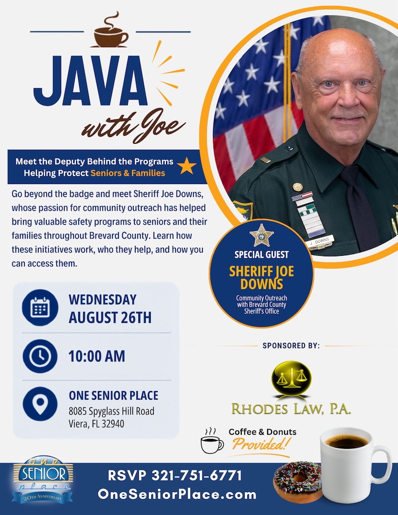 Java with Joe: Meet the Deputy Behind the Programs Helping Protect Seniors & Families w/ Joe Downs, Brevard County Sheriff's Office