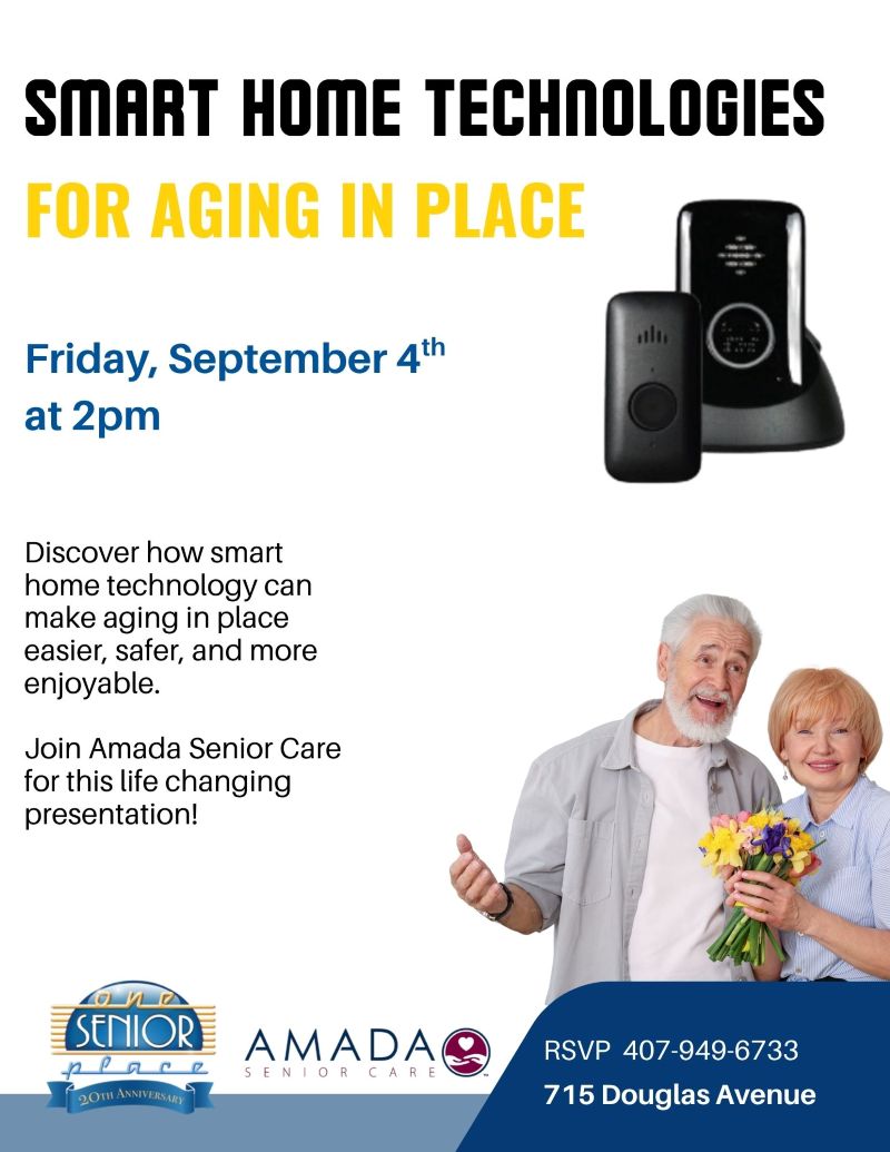 Smart Home Technologies for Aging in Place
