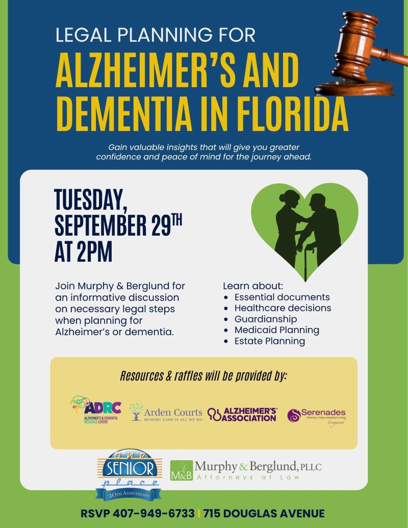 Legal Planning for Alzheimer's and Dementia in Florida