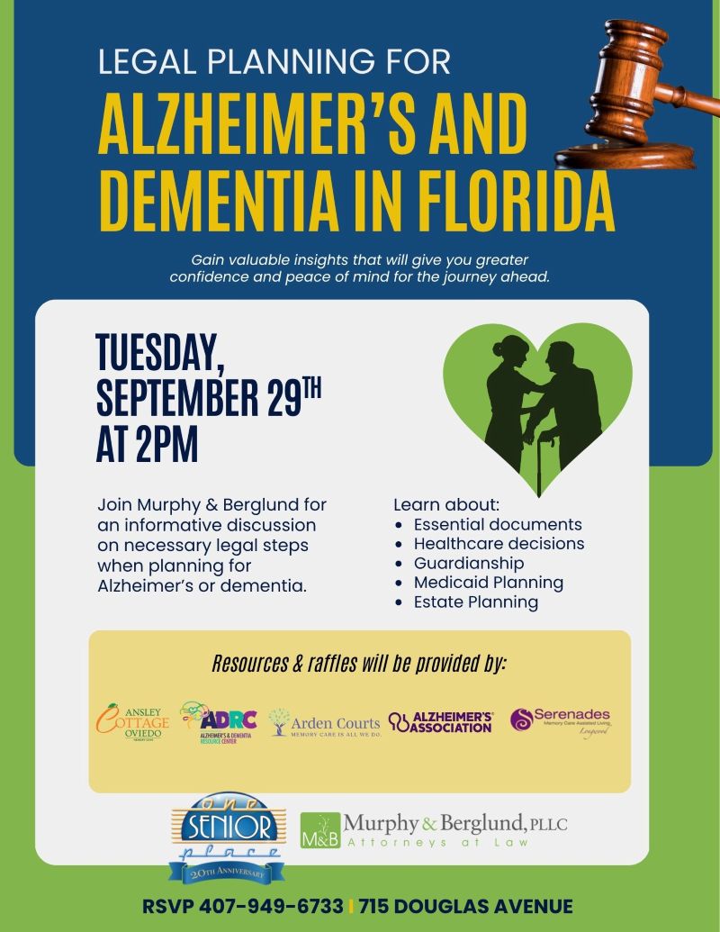 Legal Planning for Alzheimer's and Dementia in Florida