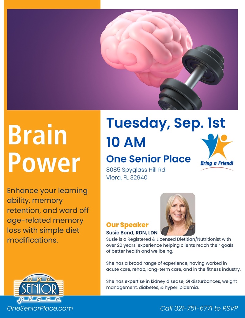 Dietitian Series: Brain Power w/ Susie Bond