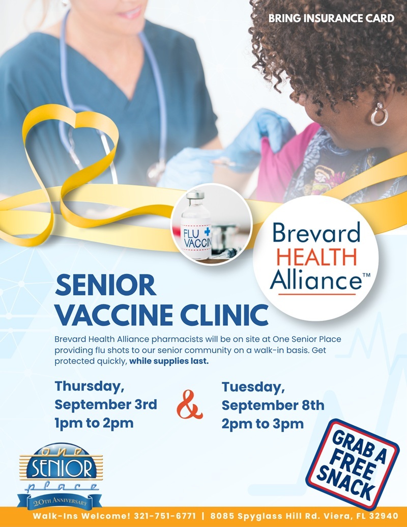 Senior Flu Vaccine Clinic with Brevard Health Alliance
