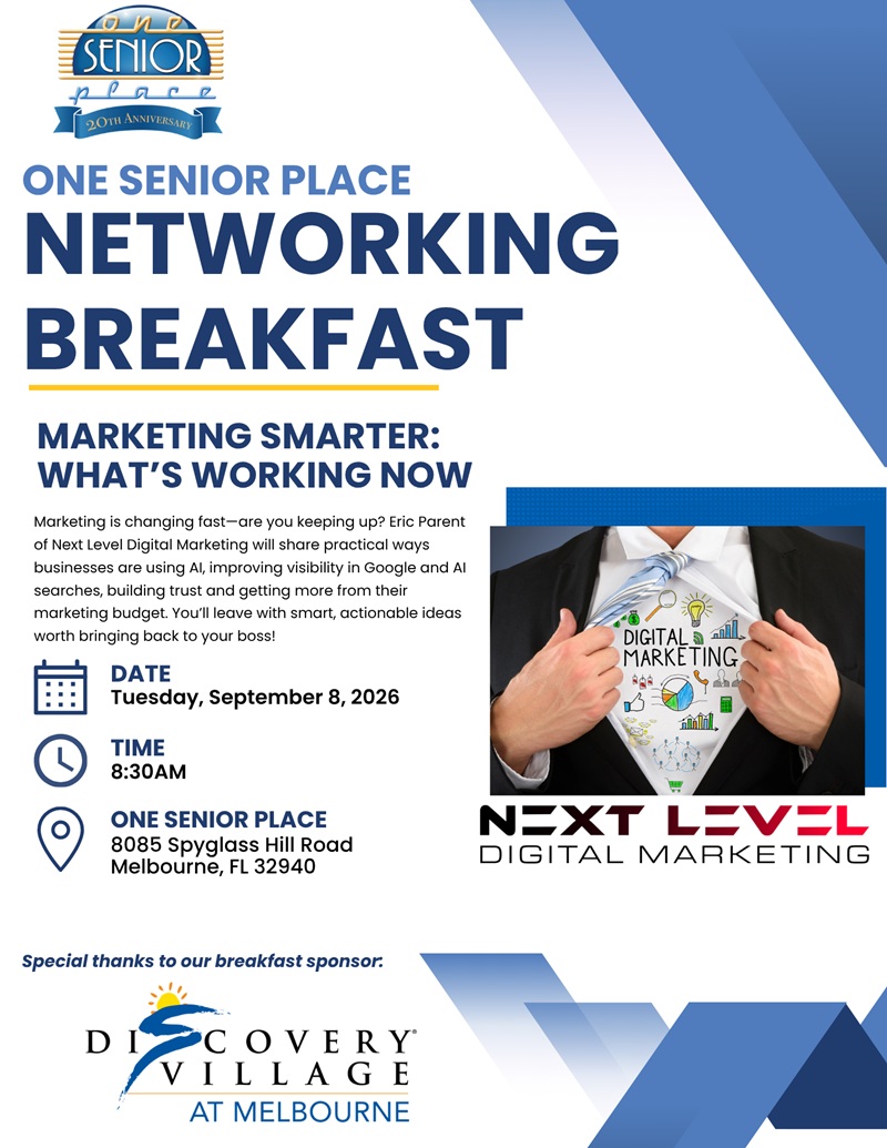 One Senior Place Networking Breakfast