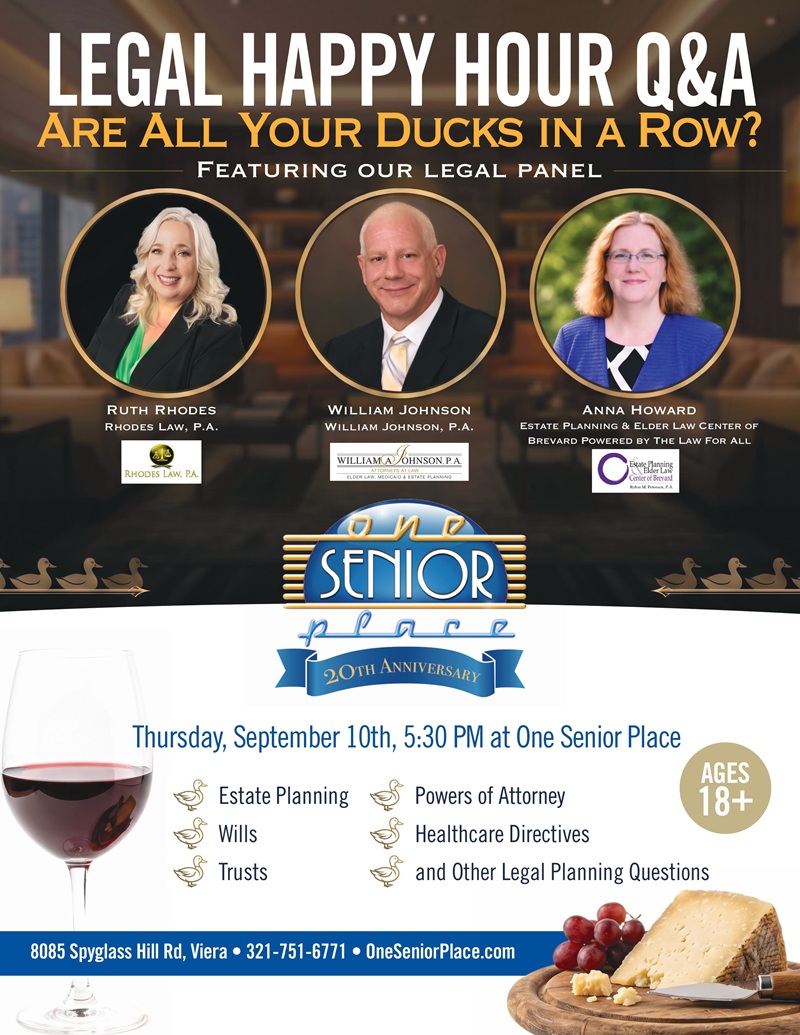 Legal Happy Hour Q&A Panel: Are All Your Ducks In A Row? Ft. OSP Attorney Resident Businesses - Wine & Cheese