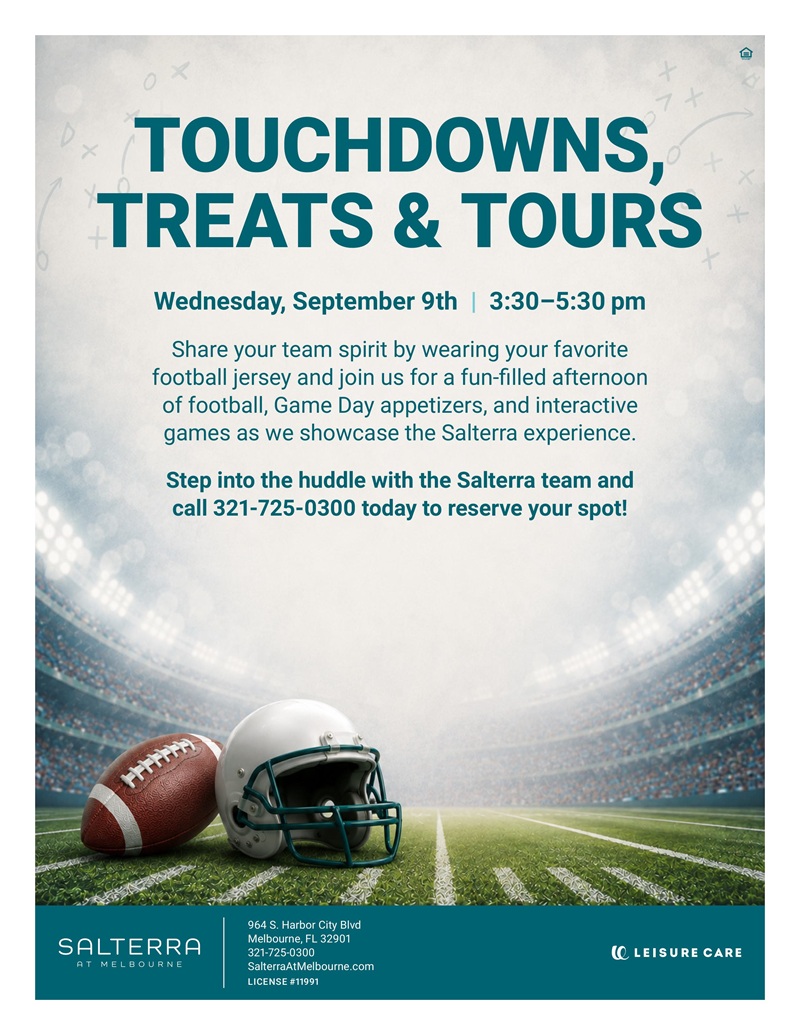 Touchdowns, Treats & Tours at Salterra at Melbourne