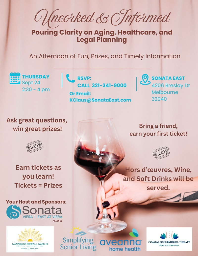 Uncorked & Informed: Pouring Clarity on Aging, Healthcare & Legal Planning