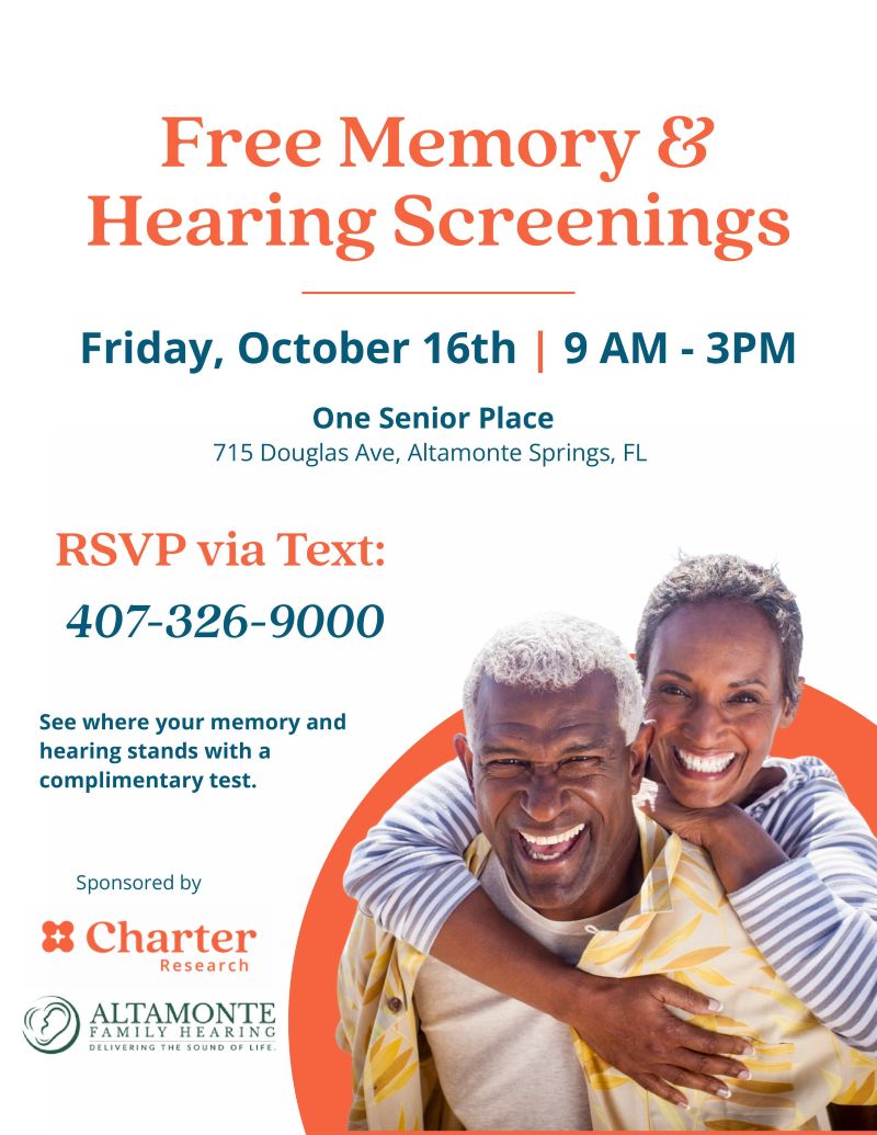 Free Memory & Hearing Screenings