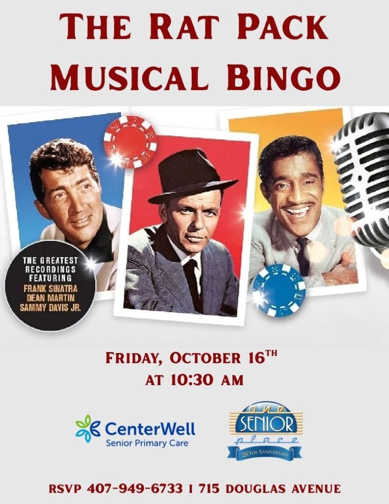The Rat Pack Musical Bingo
